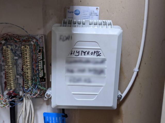 White fibre distribution box