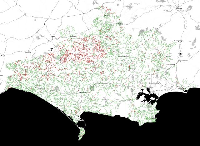 Missing rights of ways in Dorset