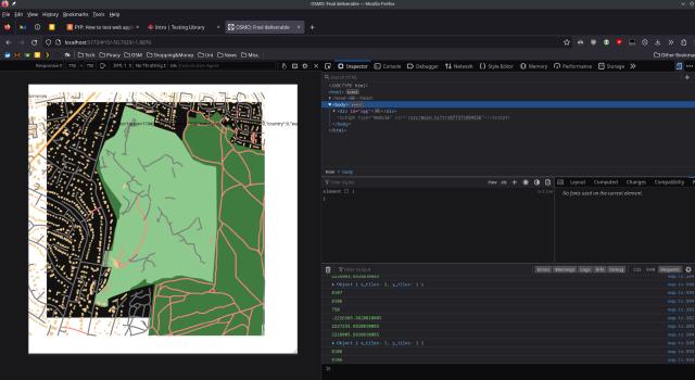 Scaling and translating the canvas to debug tile rendering — the black area represents the scaled down viewport