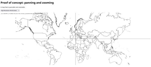 An interactive world map, using Natural Earth data