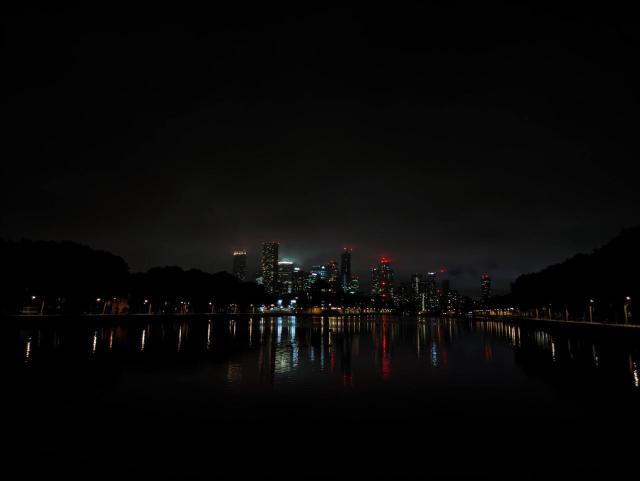 Greenland Dock at night